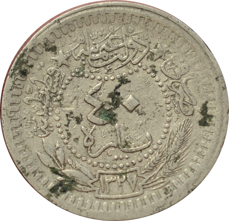 Osmanská ríša 40 Para 1909  