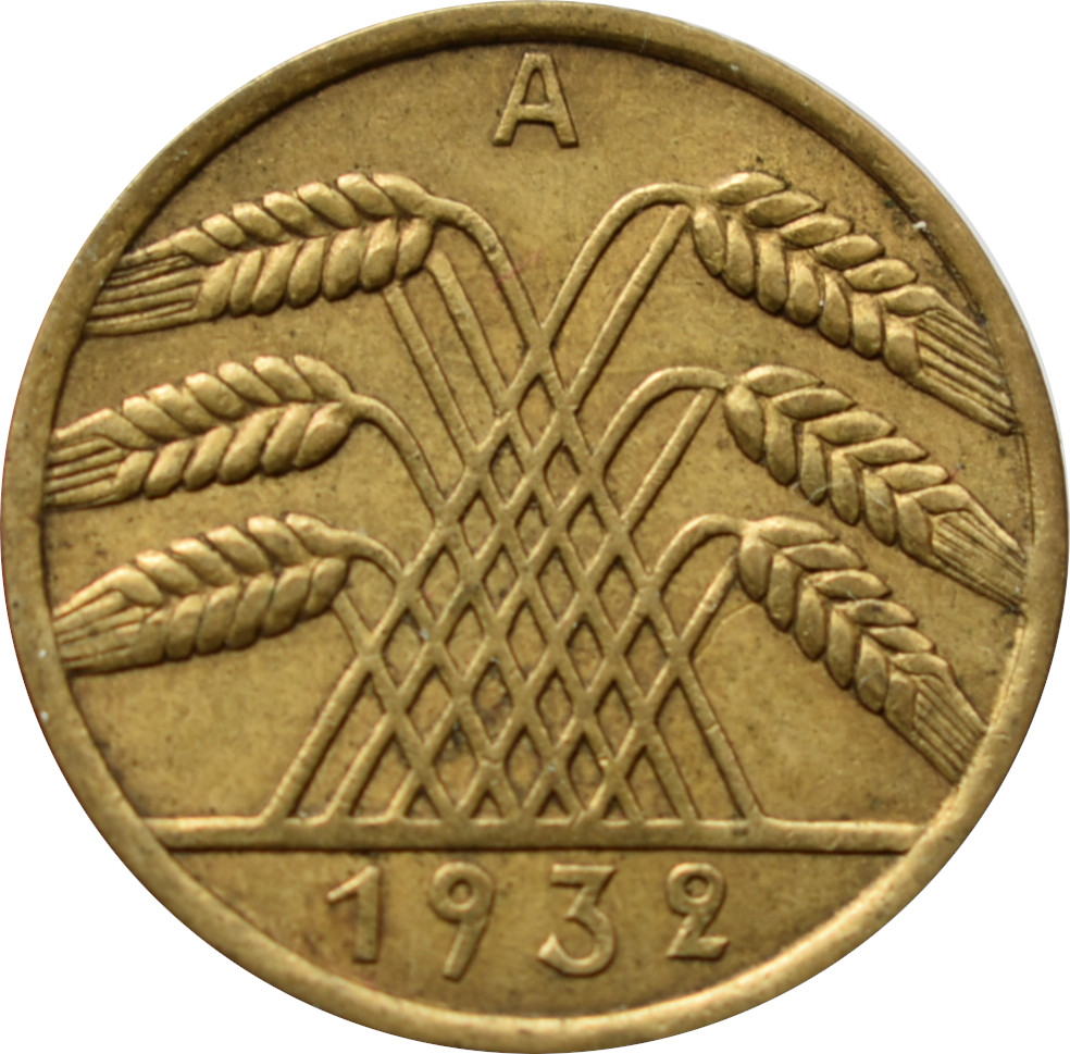 Nemecko - Weimarská republika 10 Reichspfennig 1932 A