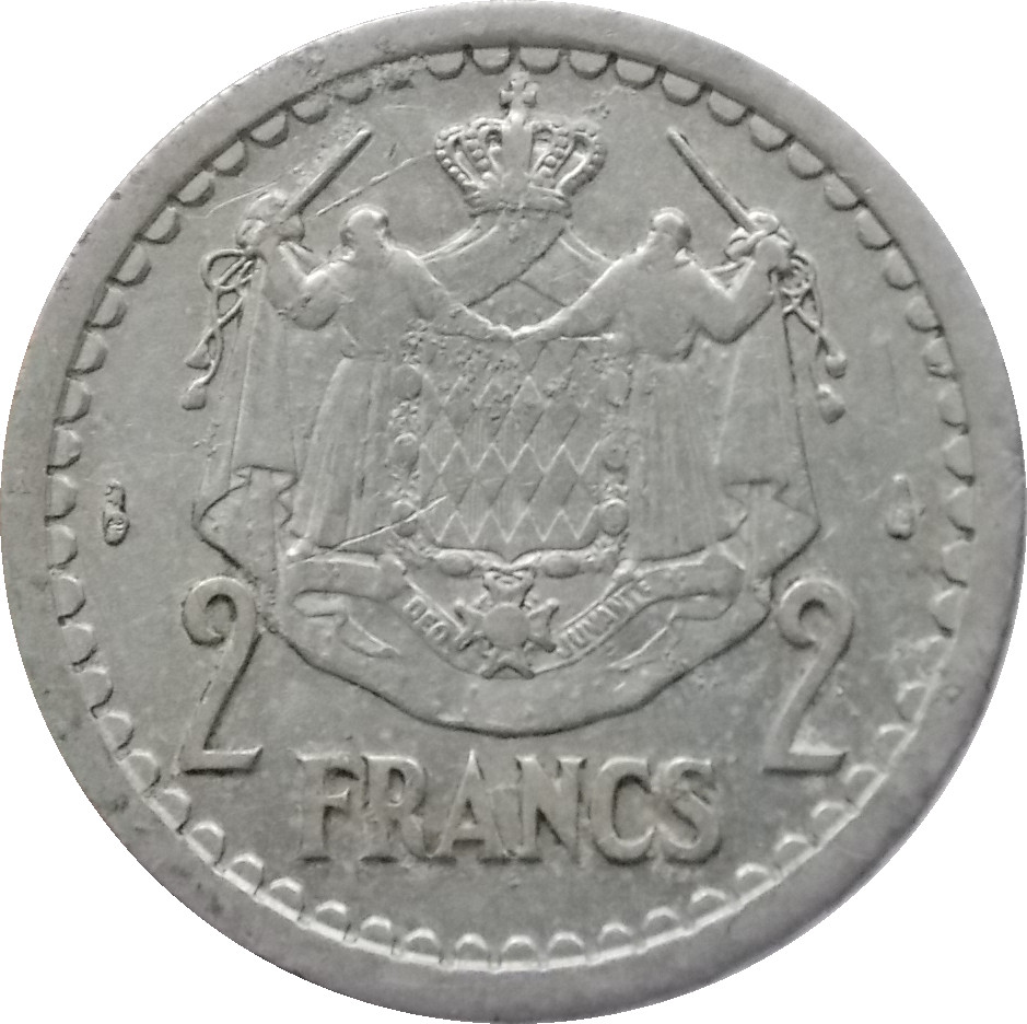 Monako 2 Francs 1943
