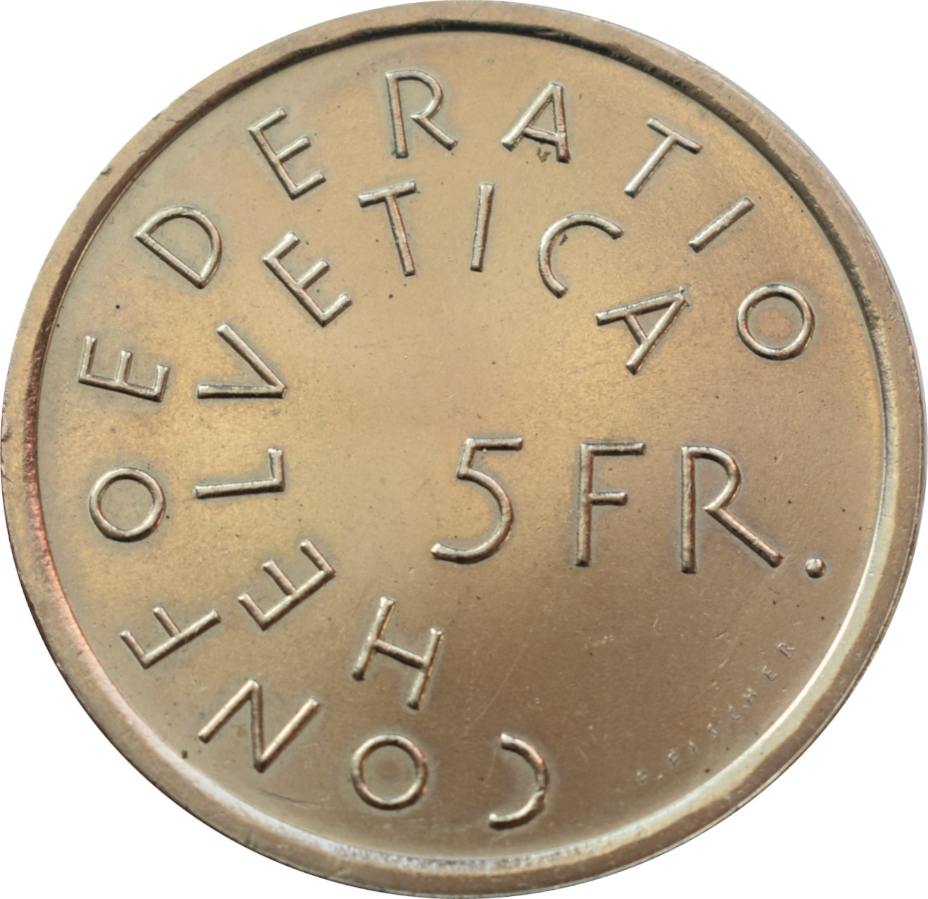 Švajčiarsko 5 Francs 1975