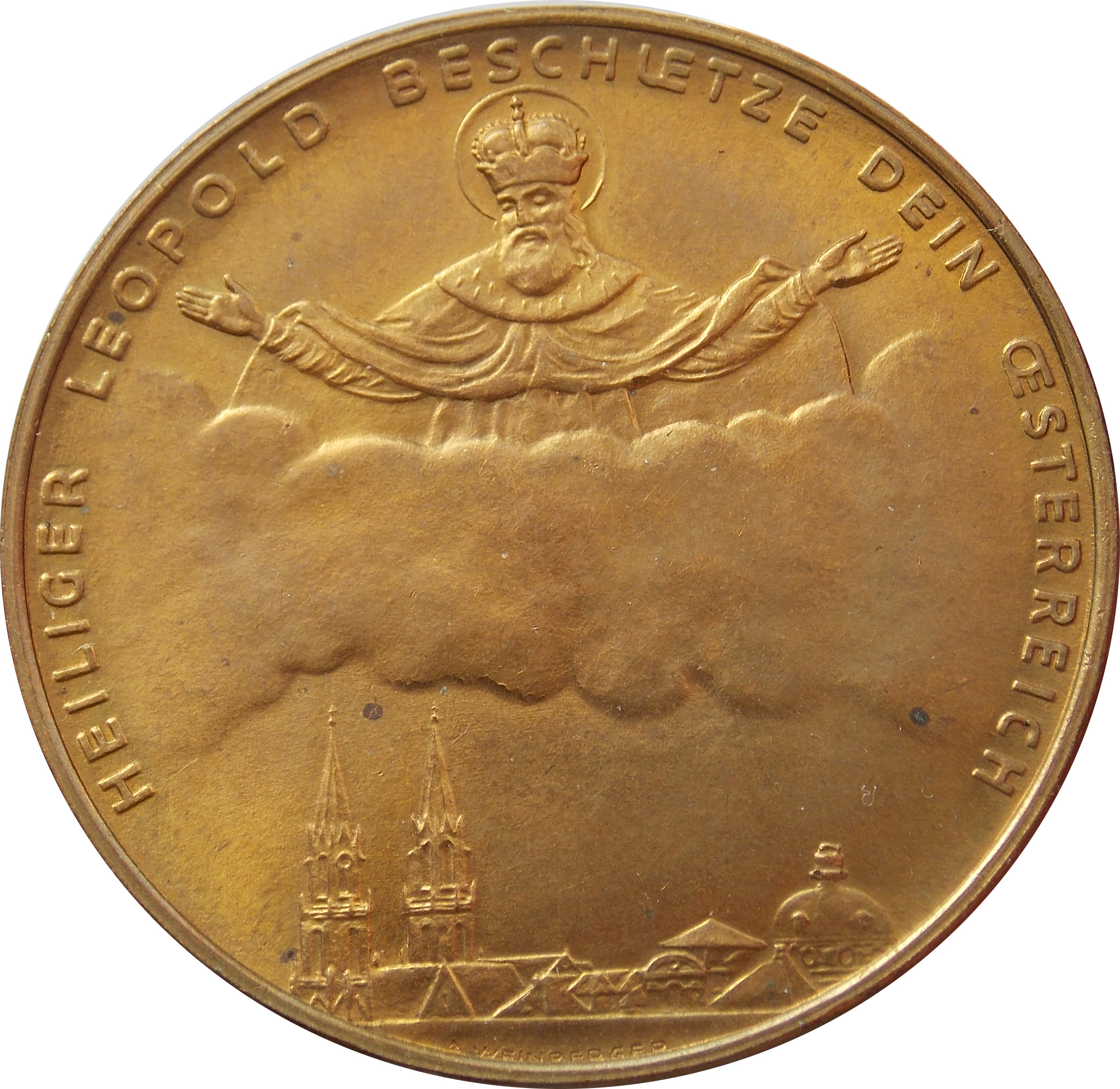Rakúsko medaila 1936 Heiliger Leopold