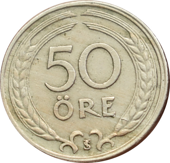 Švédsko 50 Ore 1946