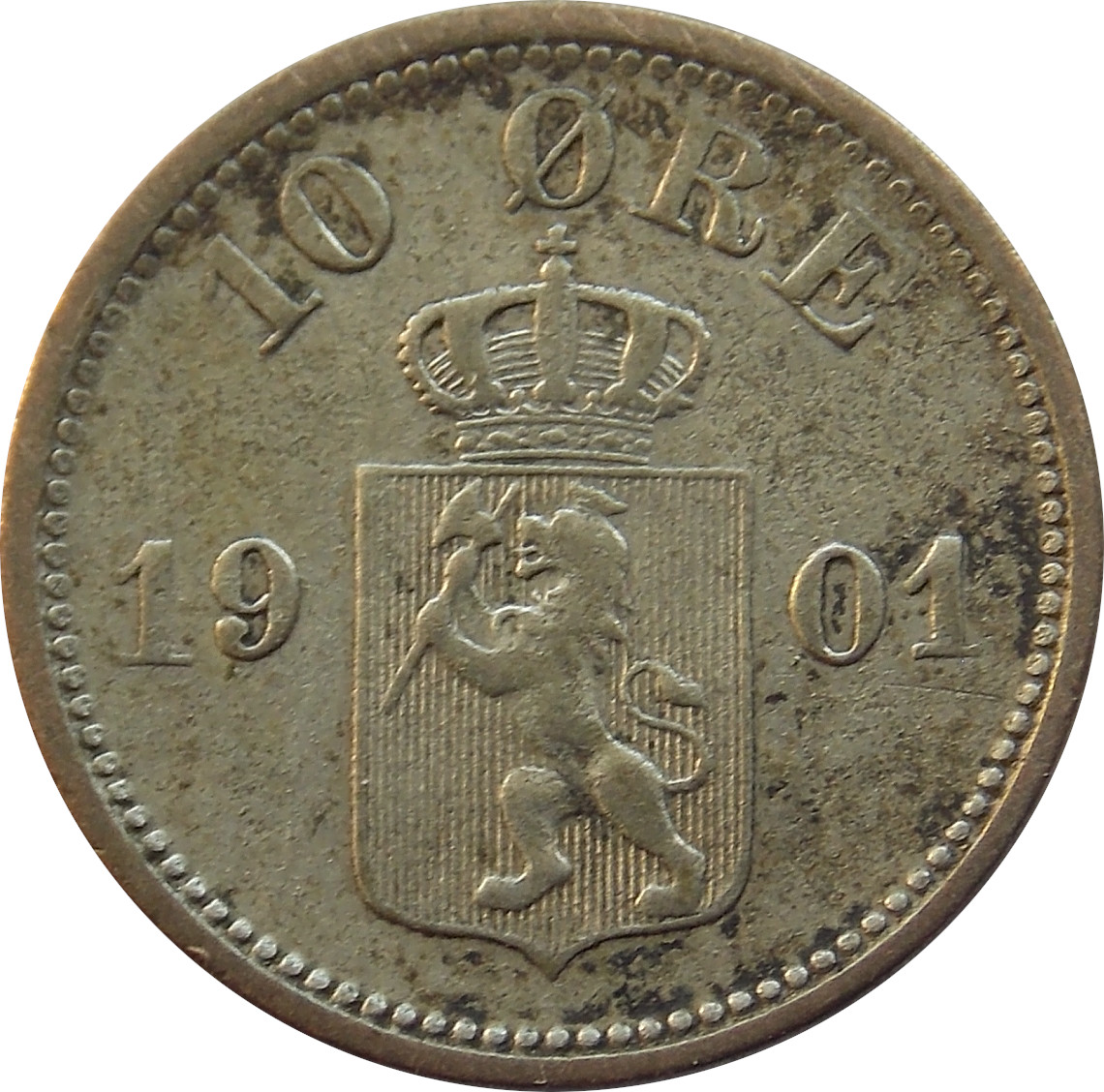 Nórsko 10 Ore 1901