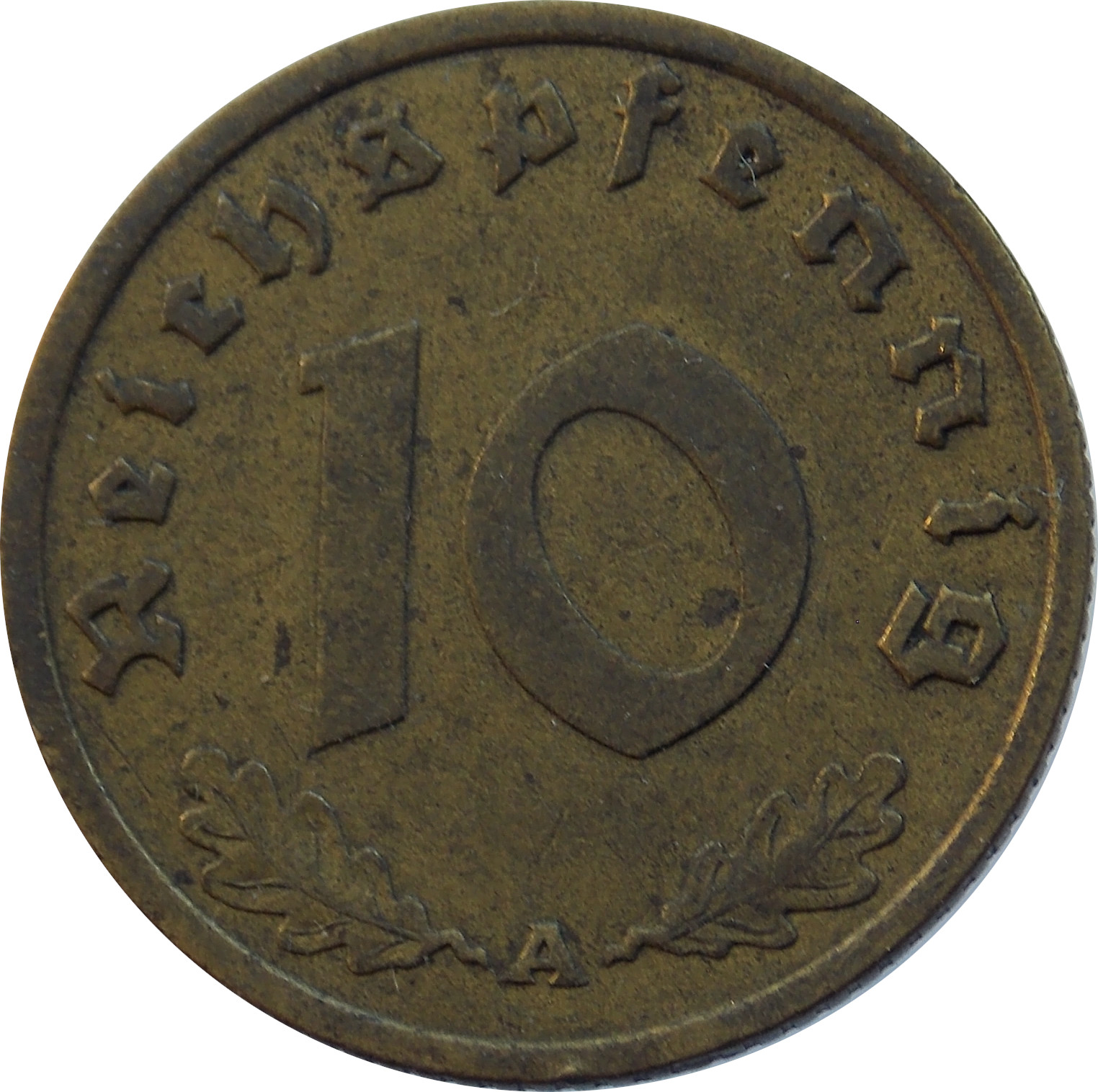 Nemecko - Tretia ríša 10 Reichspfennig 1938 A