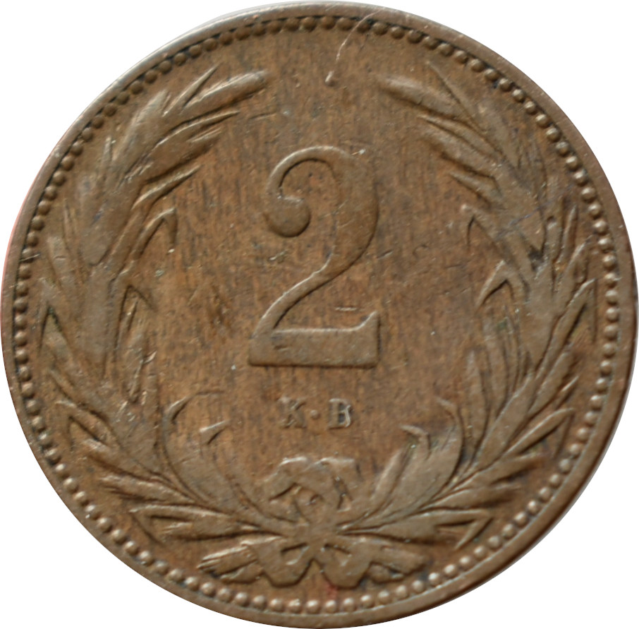 F.J. 2 Fillér 1897 K.B