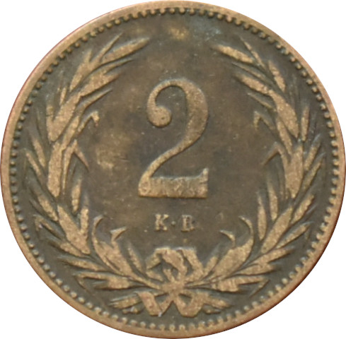 F.J. 2 Fillér 1895 K.B
