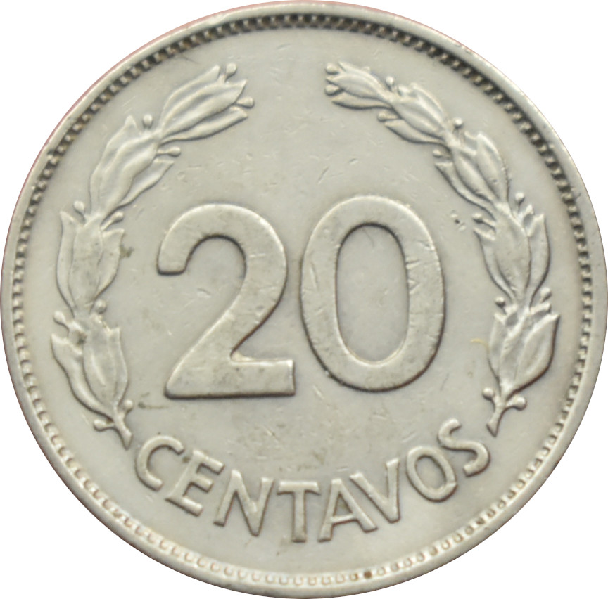 Ekvádor 20 Centavos 1966