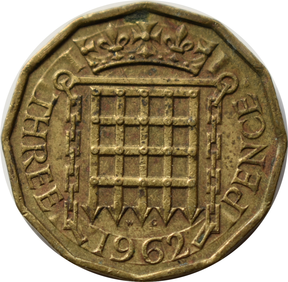 Anglicko 3 Pence 1962