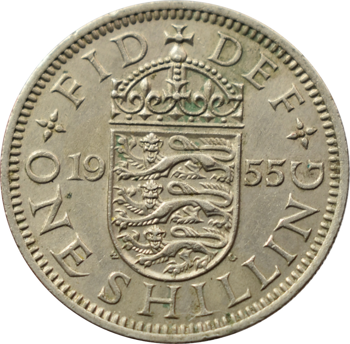 Anglicko 1 Shilling 1955