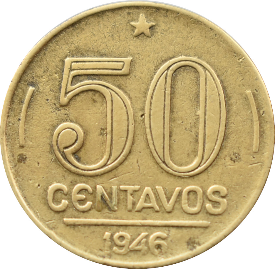 Brazília 50 Centavos 1946