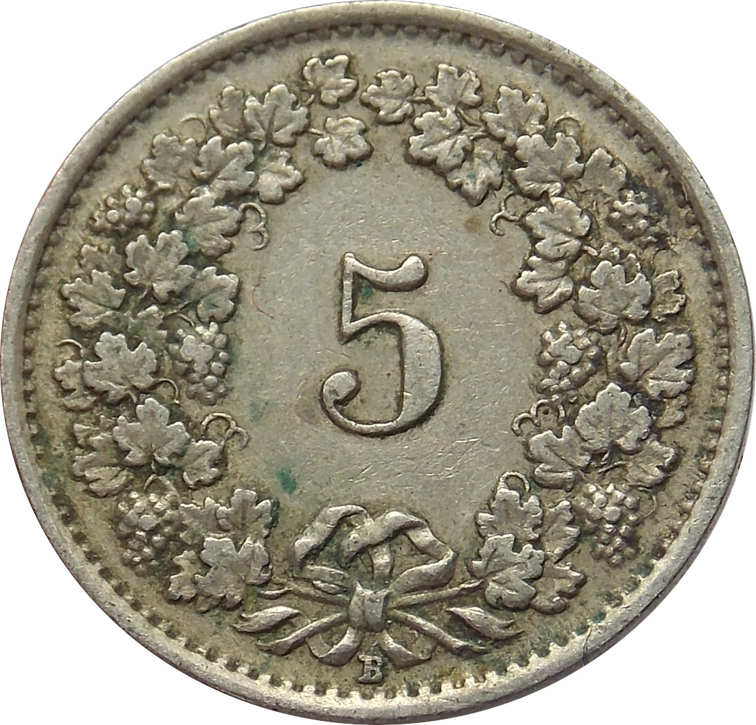 Švajčiarsko 5 Rappen 1931