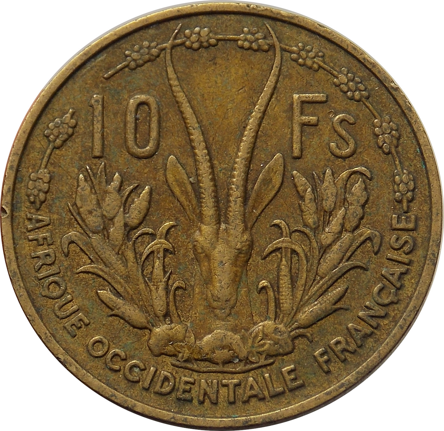 Francúzska západná Afrika 10 Francs 1956
