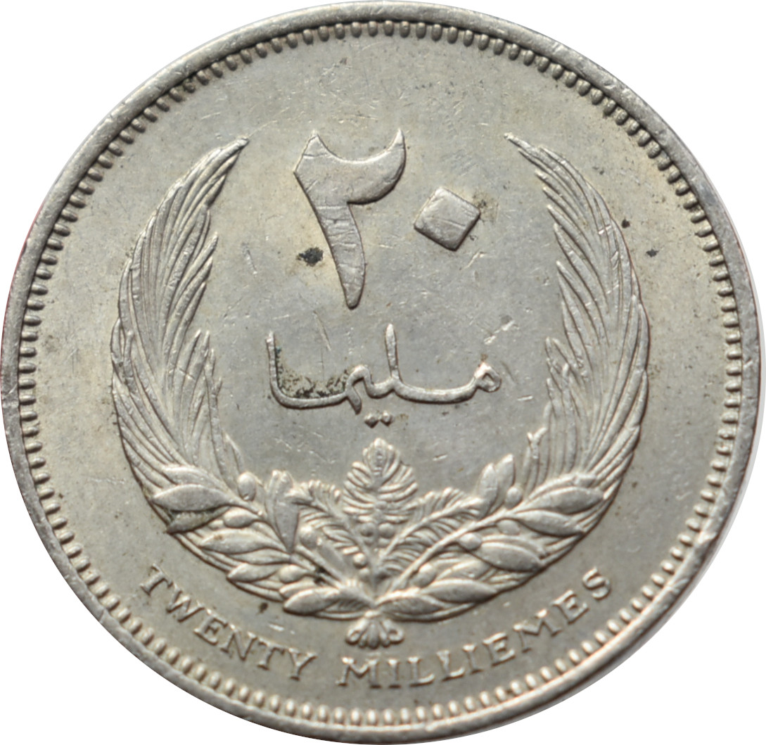 Líbya 20 Milliemes 1965