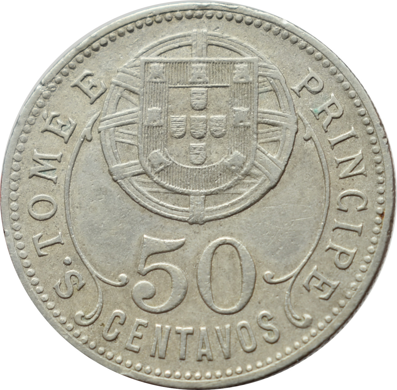 Svätý Tomáš a Princov ostrov 50 centavos 1929
