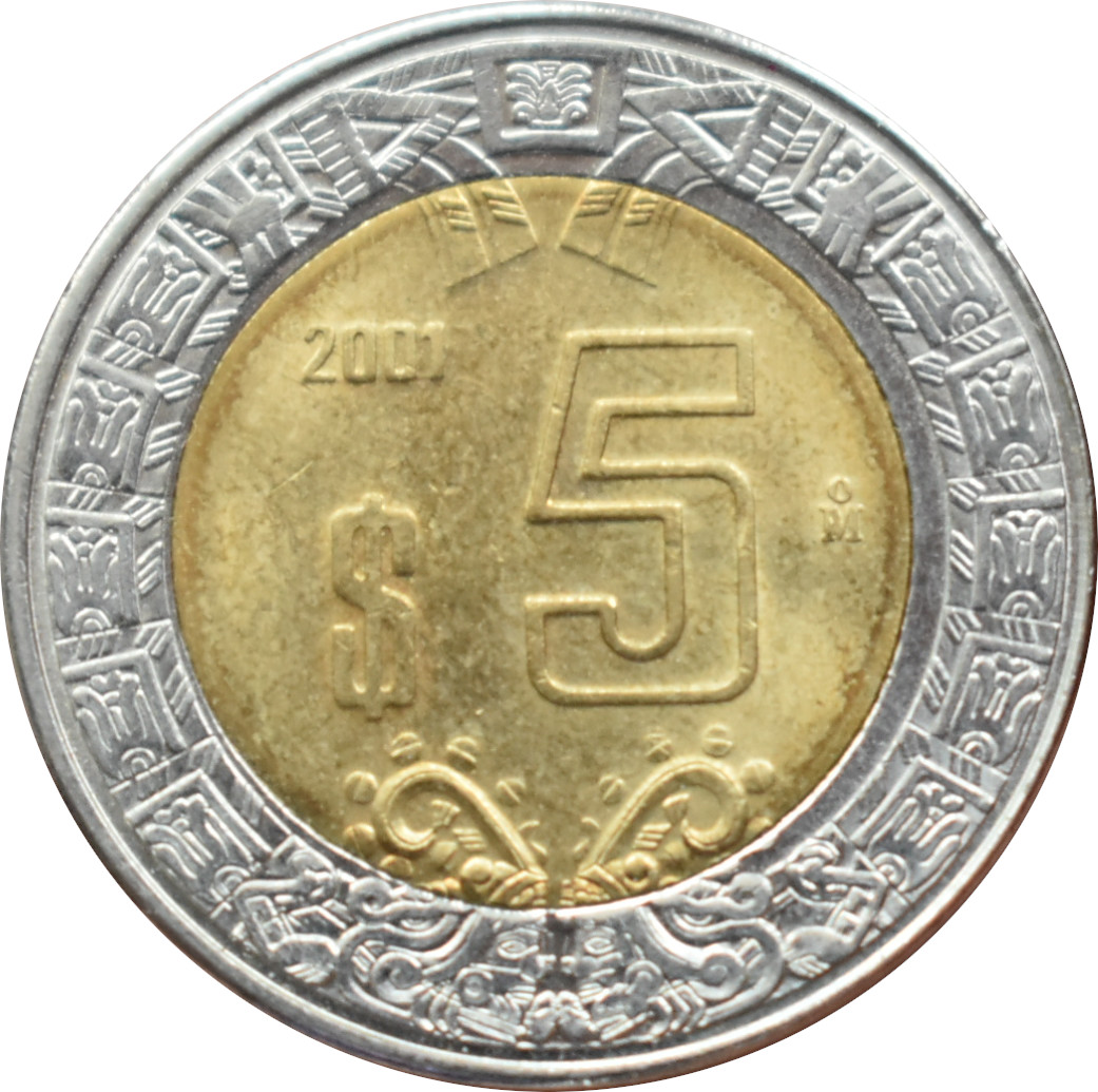 Mexiko 5 Pesos 2001