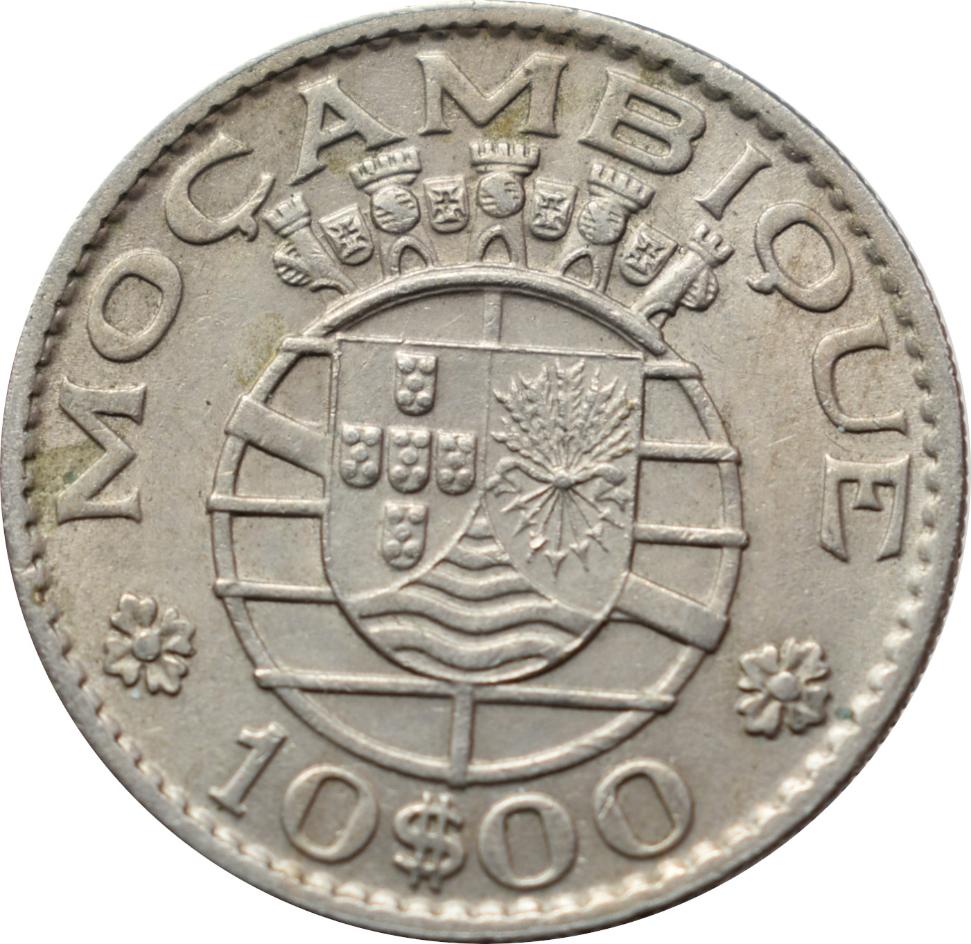 Mozambik 10 Escudos 1970