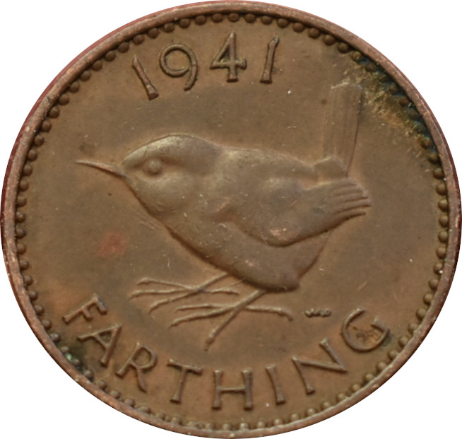 Anglicko 1 Farthing 1941