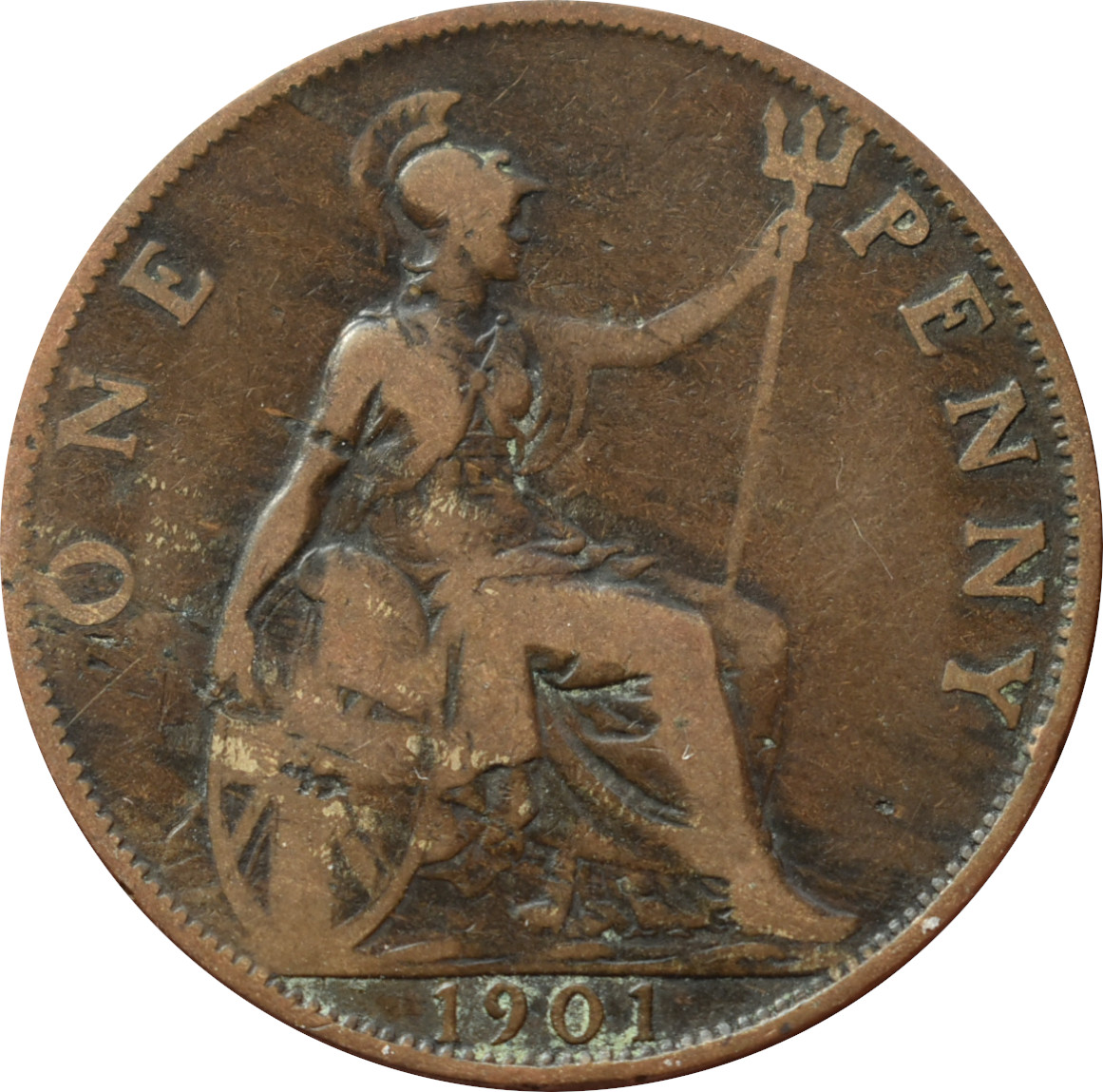 Anglicko 1 Penny 1901