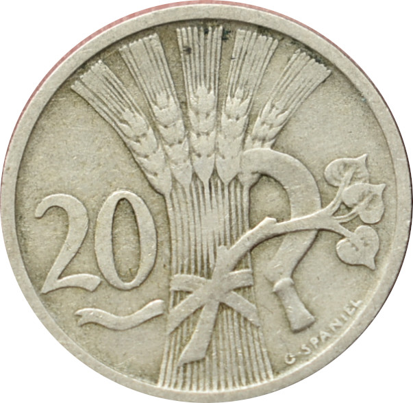ČSR 20 Halier 1922 R