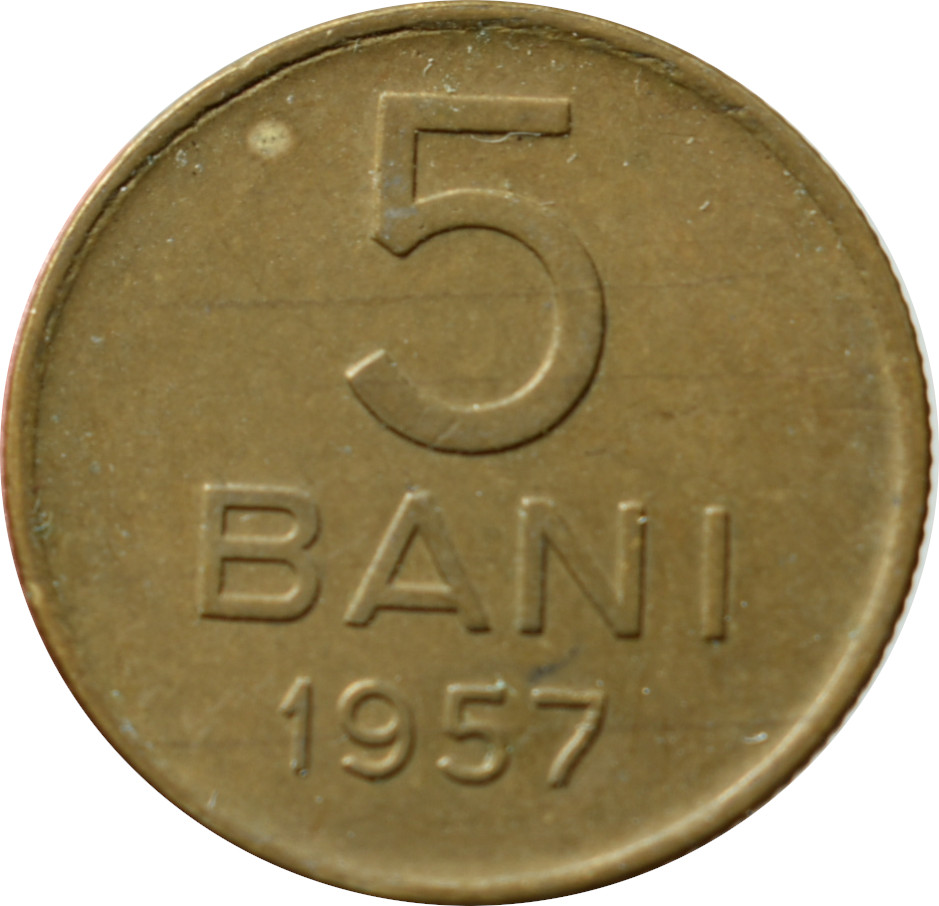 Rumunsko 5 Bani 1957