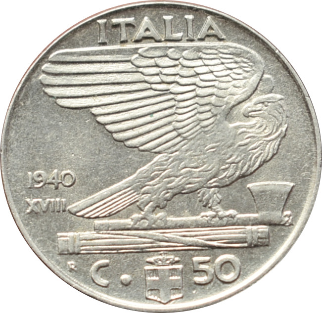 Taliansko 50 Centesimi 1940