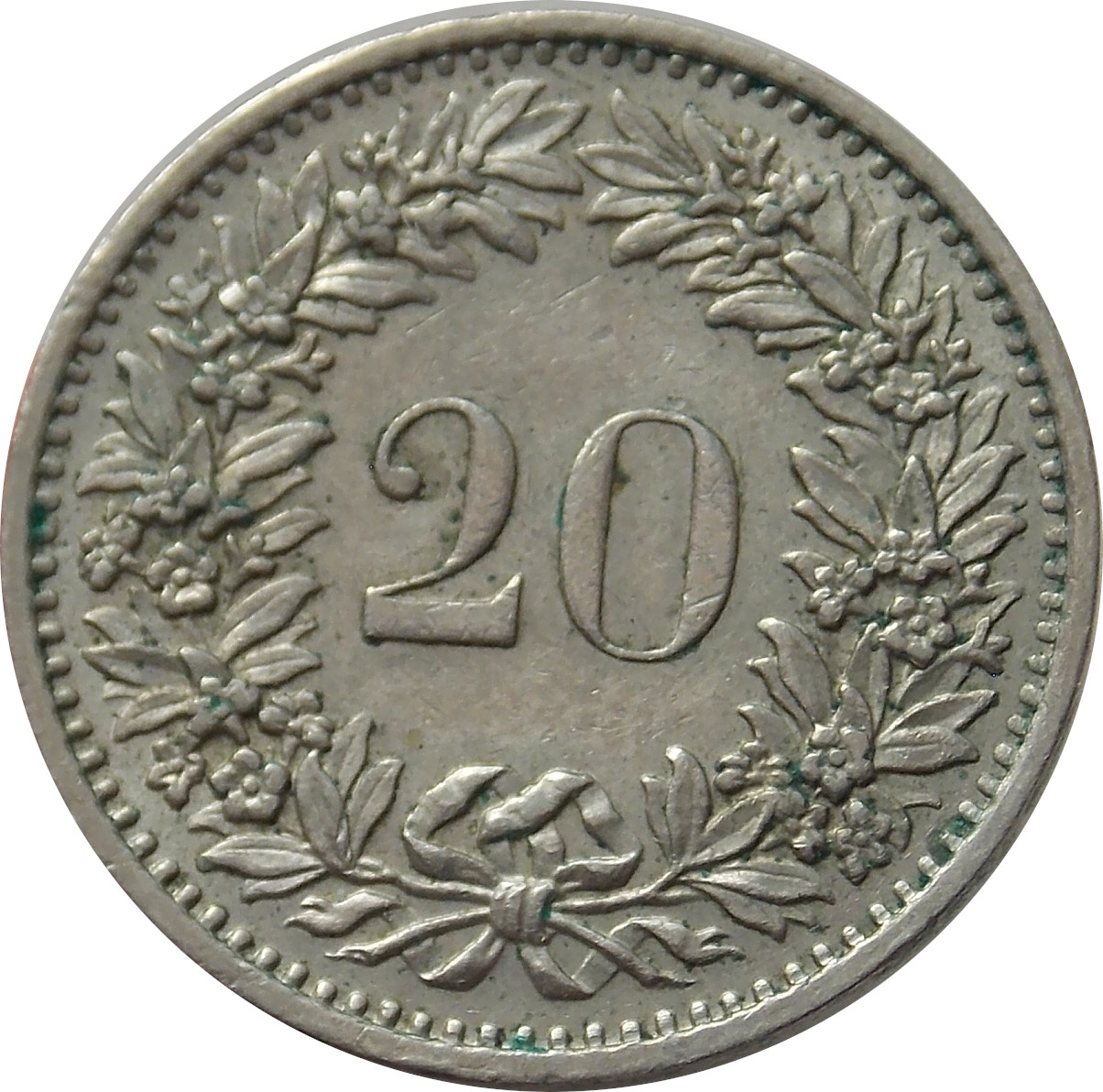 Švajčiarsko 20 Rappen 1974