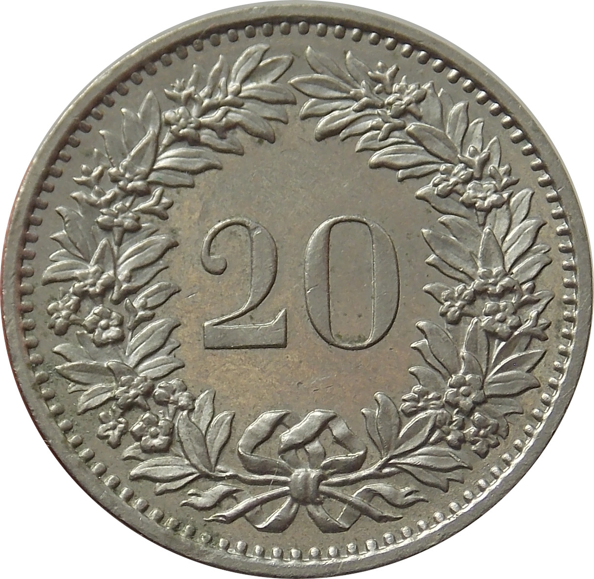Švajčiarsko 20 Rappen 1975