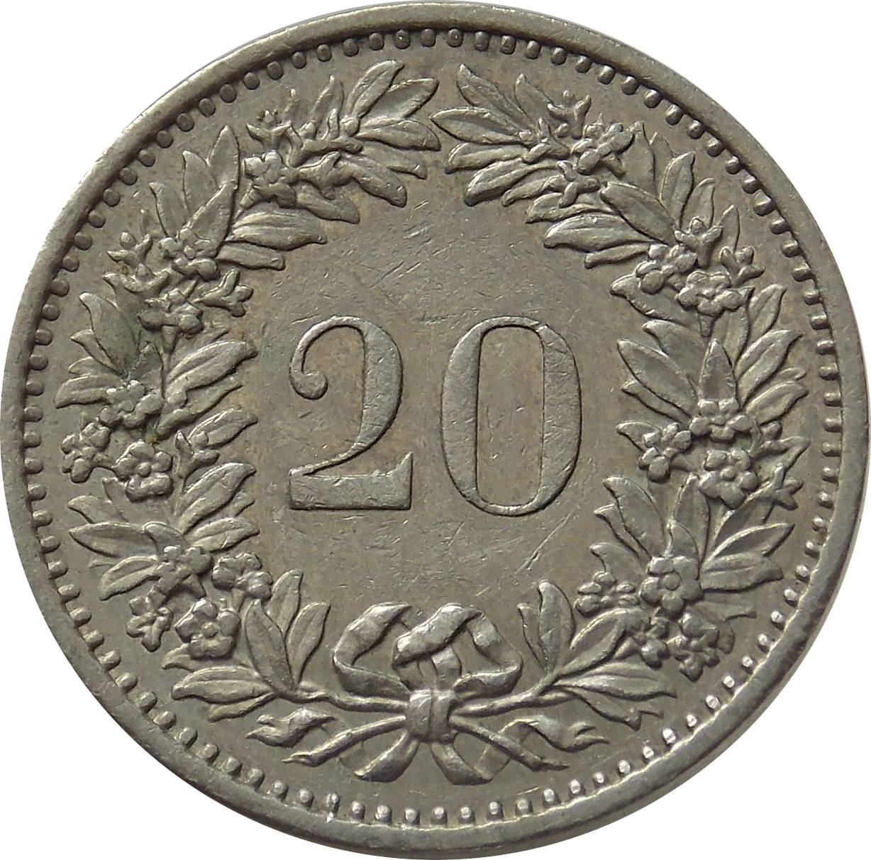 Švajčiarsko 20 Rappen 1976