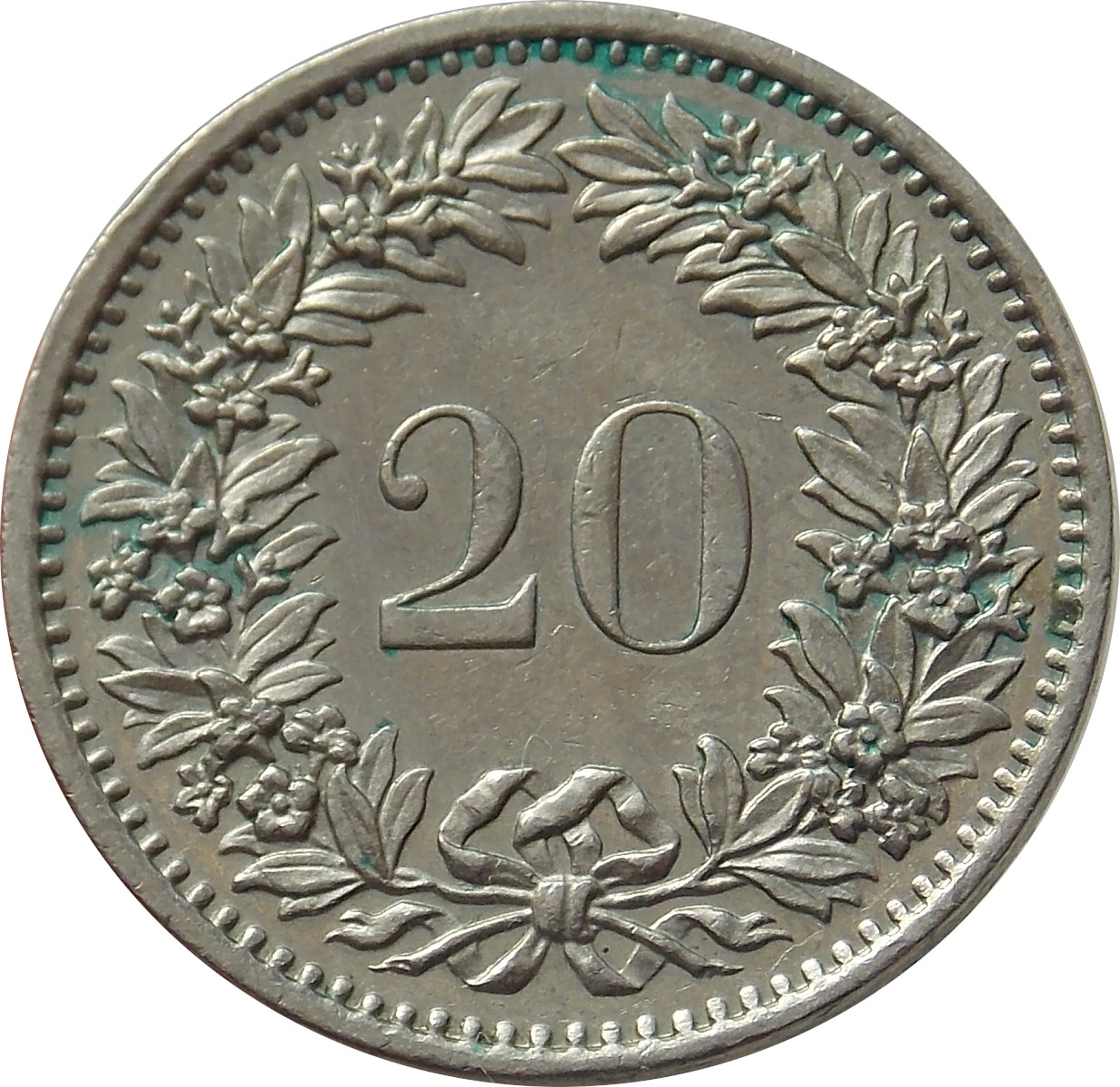 Švajčiarsko 20 Rappen 1980