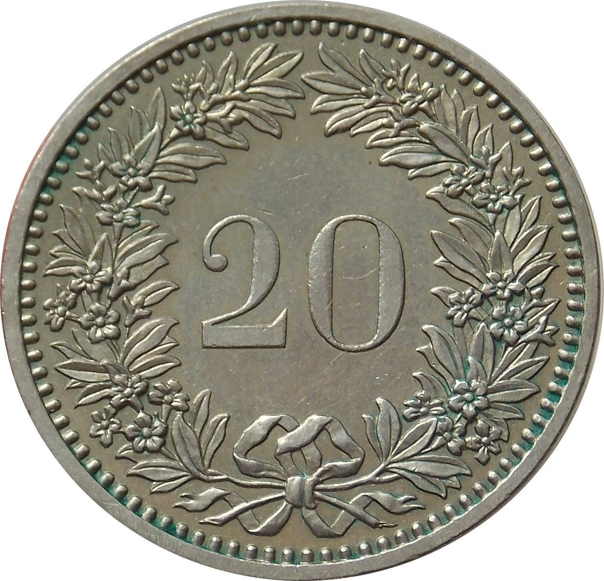 Švajčiarsko 20 Rappen 1985