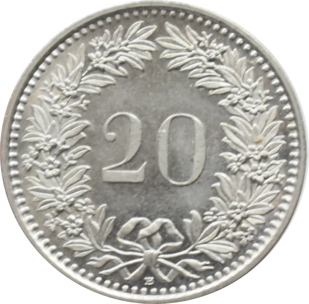 Švajčiarsko 20 Rappen 1997