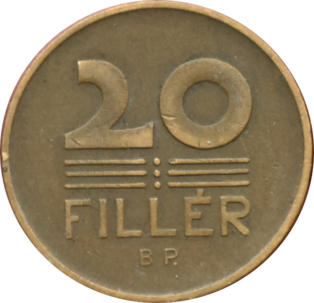 Maďarsko 20 Fillér 1947 BP.
