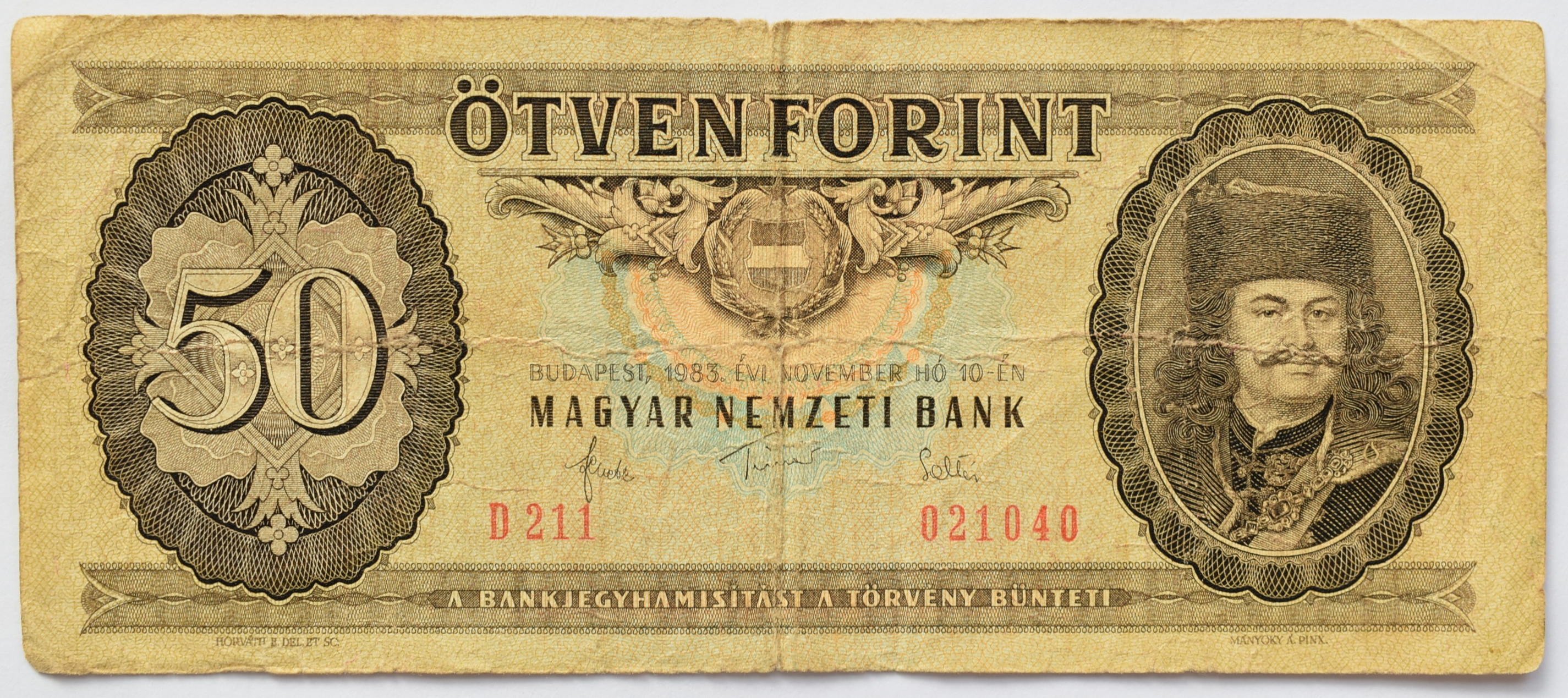 Maďarsko 50 Forint 1983