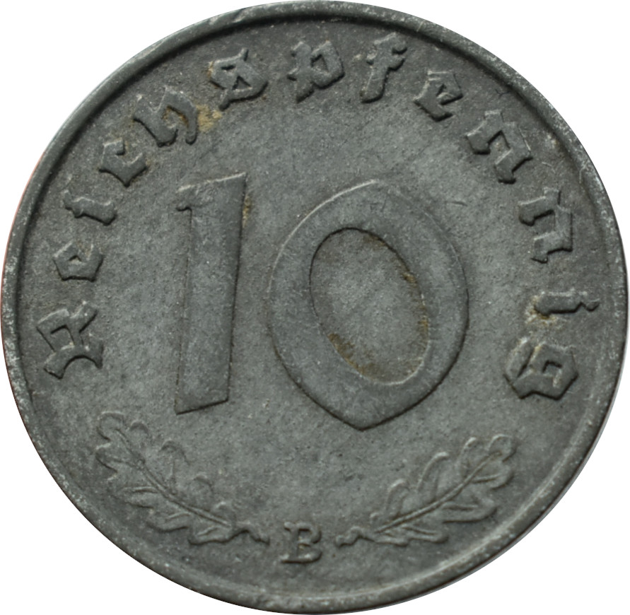 Nemecko - Tretia ríša 10 Reichspfennig 1941 B