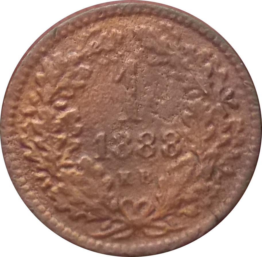 F.J. 1 Krajcár 1888 K.B