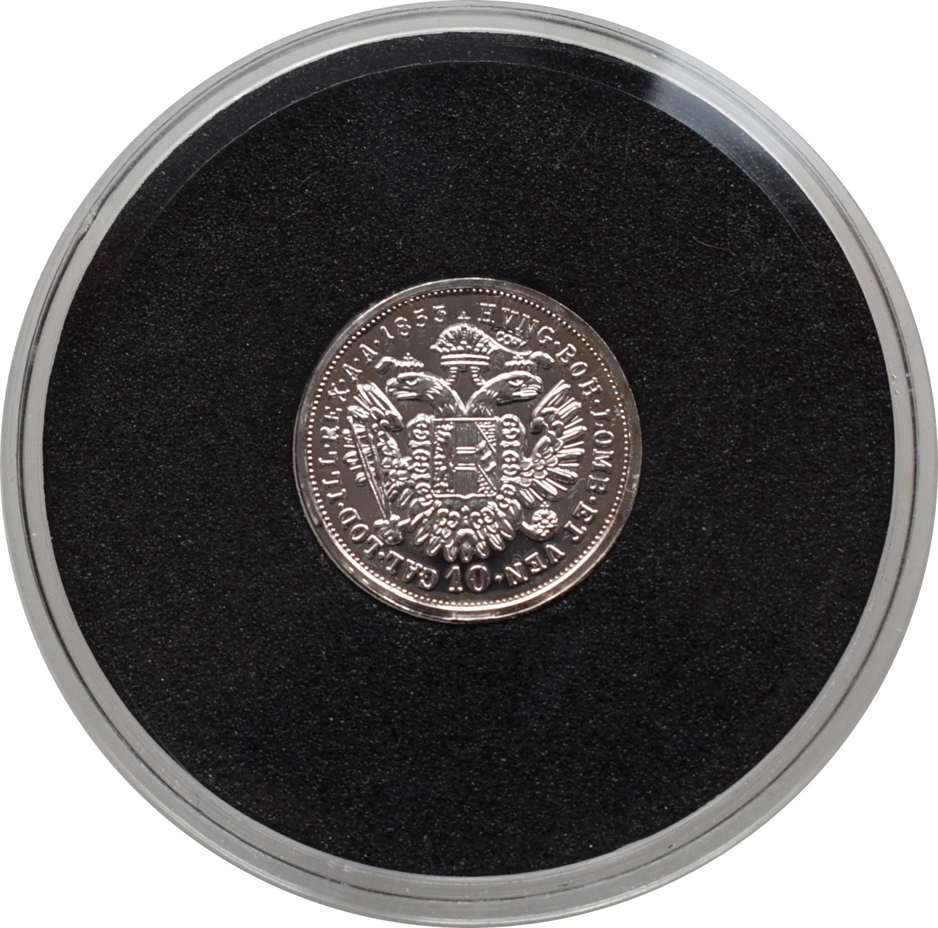 F.J. 10 Kreuzer 1853 A novoražba