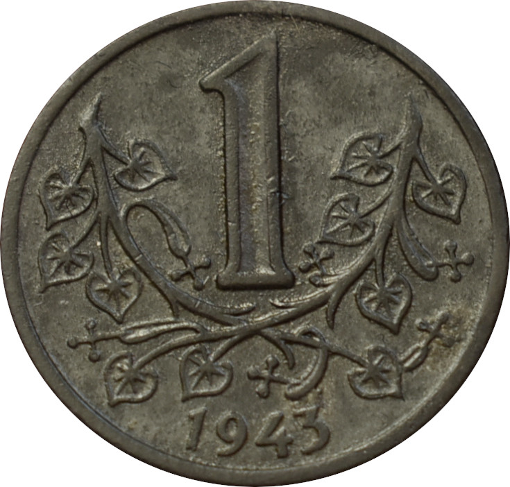 Protektorát 1 Koruna 1943