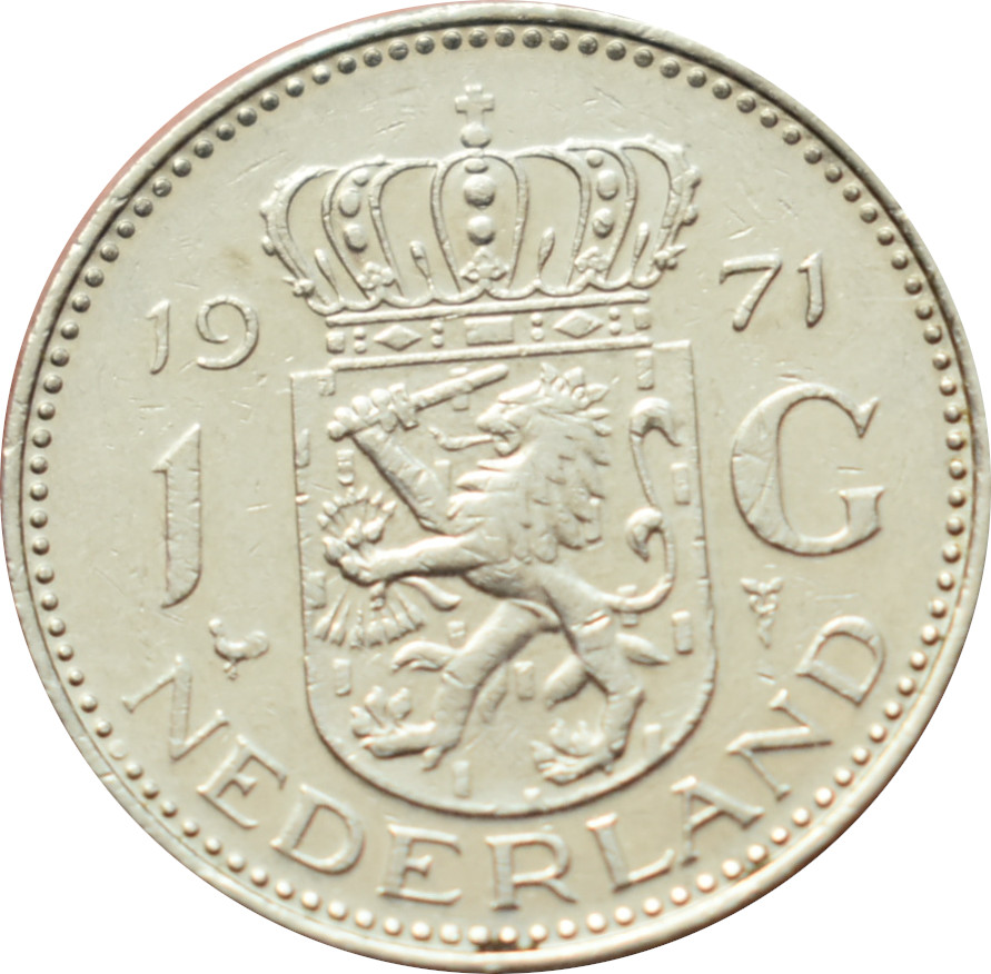 Holandsko 1 Gulden 1971