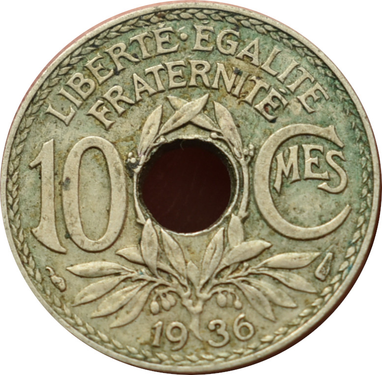 Francúzsko 10 Centimes 1936