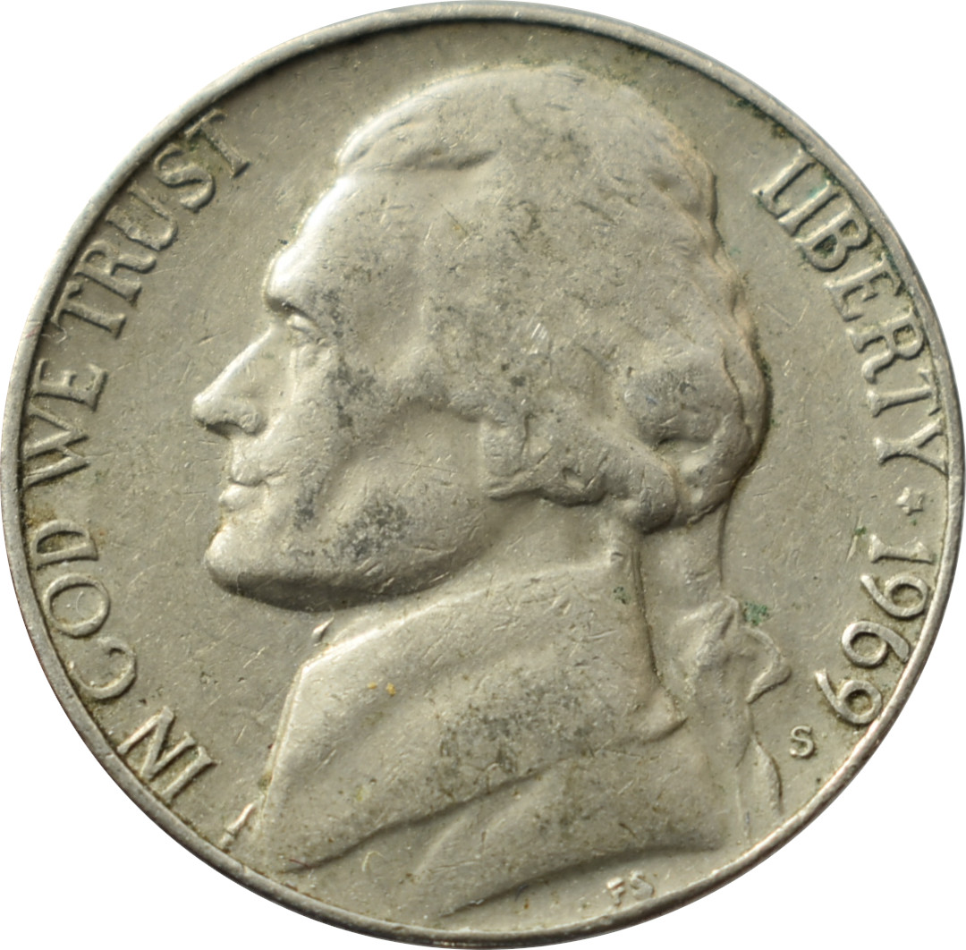 Spojené štáty 5 Cents 1969 S