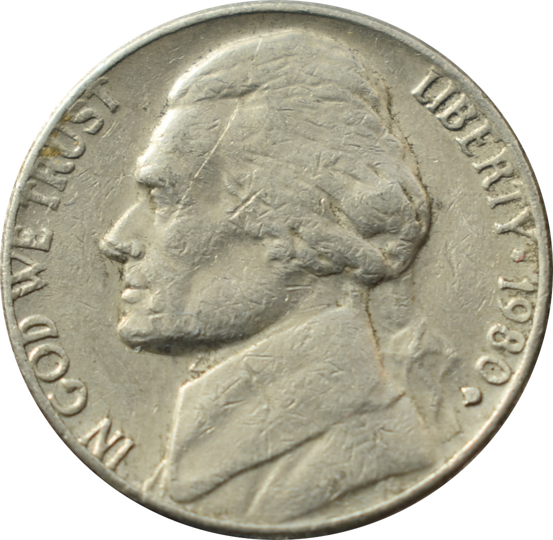 Spojené štáty 5 Cents 1980 D