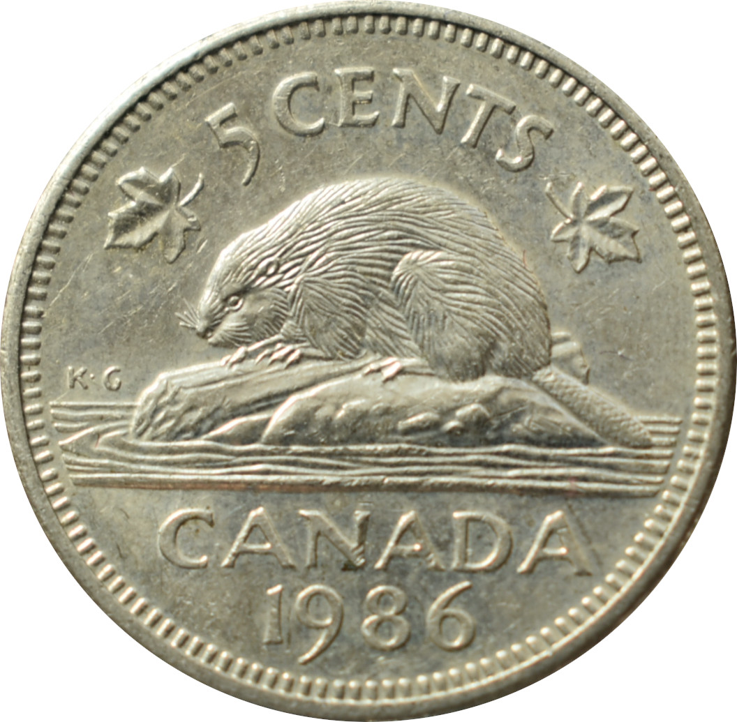 Kanada 5 Cents 1986