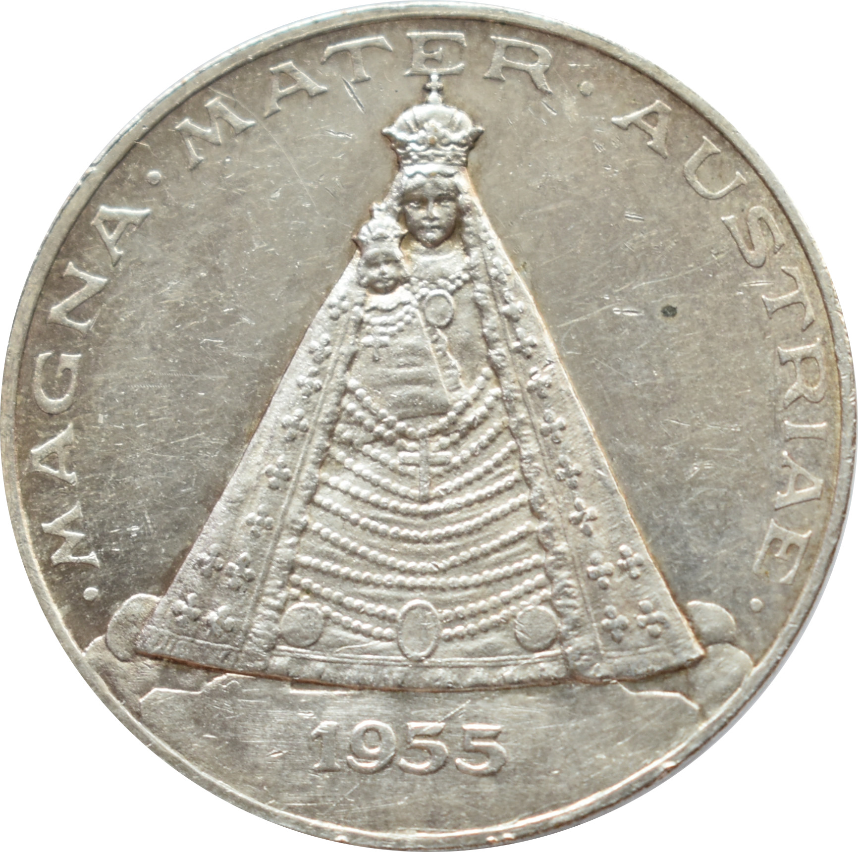 Rakúsko medaila Mariazell Magna Mater Austriae 1955