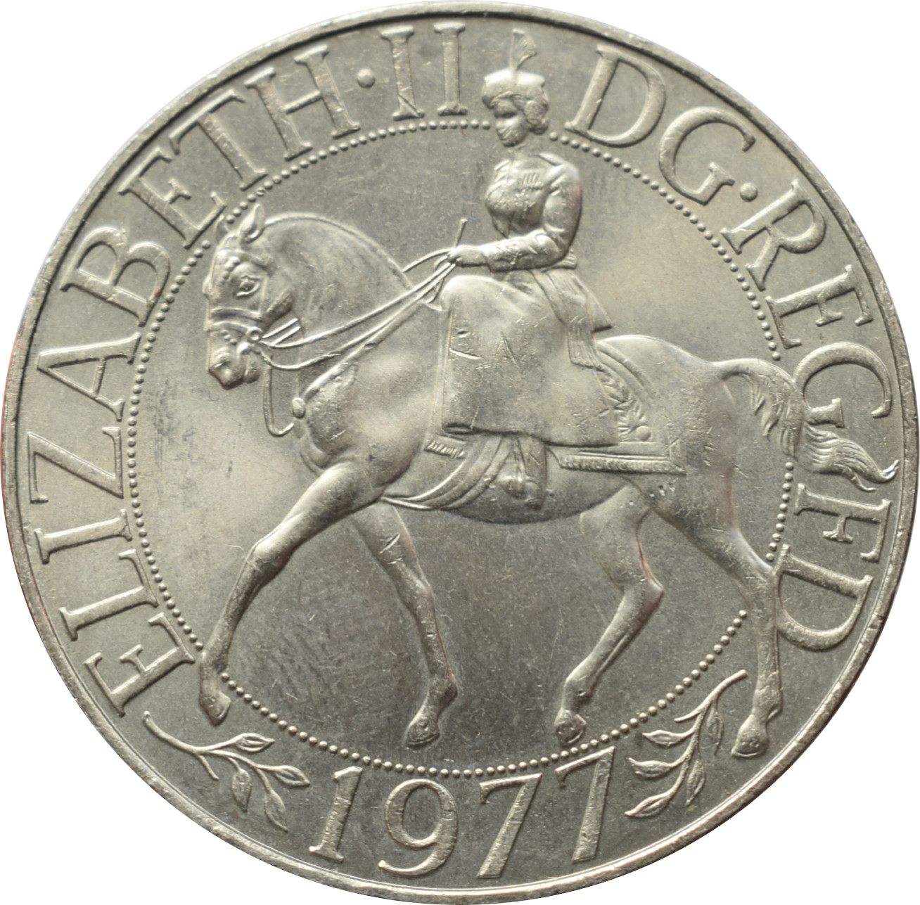 Anglicko 25 Pence 1977