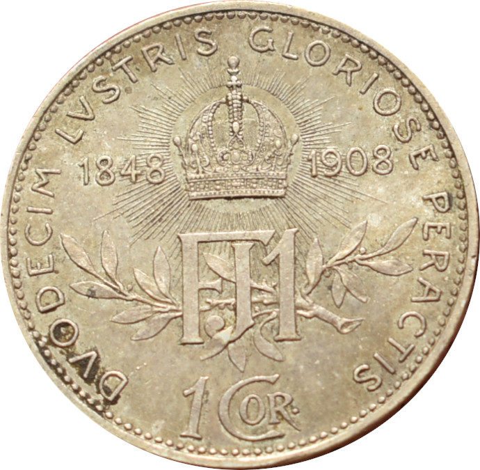 F.J. 1 Krone 1908 Jubilejná