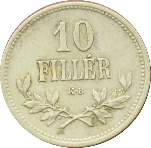 F.J. 10 Fillér 1915 K.B