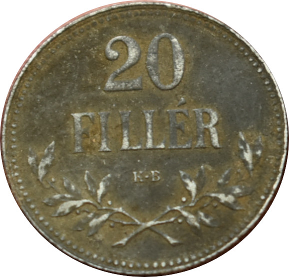 F.J. 20 Fillér 1918 K.B.