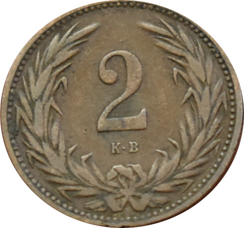 F.J. 2 Fillér 1906 K.B