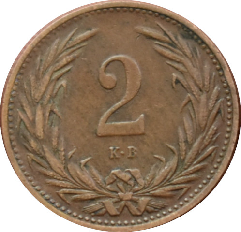 F.J. 2 Fillér 1906 K.B