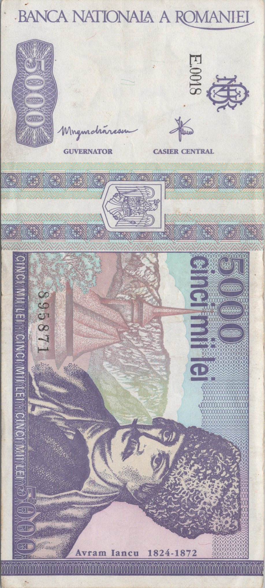 Rumunsko 5000  Lei 1993